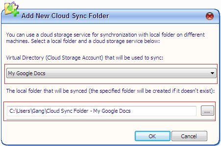 Enable Cloud Sync Folder